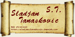 Slađan Tanasković vizit kartica